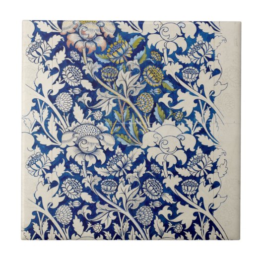 William Morris Stylish Retro Custom Zuhause Tile Fliese (Vorderseite)