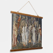 William Morris Suche nach Heiligem Gral: Schildwal Wandteppich Mit Holzrahmen (Gewinkelt)