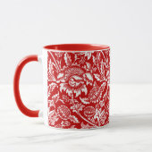 William Morris Sunblumen, Deep Red and White Tasse (Links)