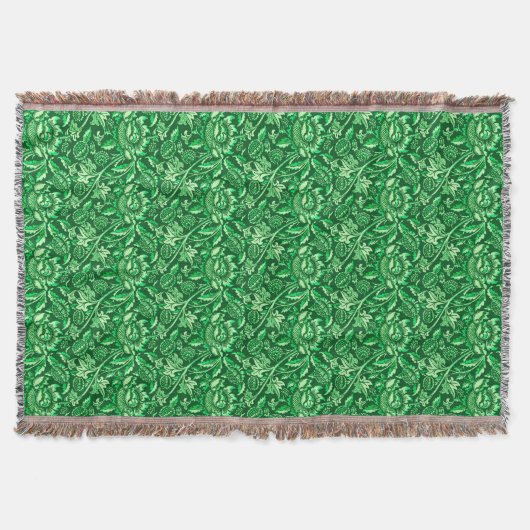 William Morris Sunblumen, Emerald Green Decke (Vorderseite)