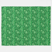 William Morris Sunblumen, Emerald Green Fleecedecke (Vorderseite (Horizontal))