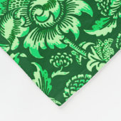 William Morris Sunblumen, Emerald Green Fleecedecke (Ecke)