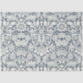 William Morris Sunflower Blue und White Decoupage Seidenpapier (Vorderseite)