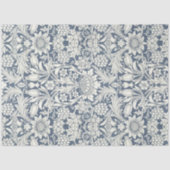 William Morris Sunflower Blue und White Decoupage Seidenpapier (Vorderseite)