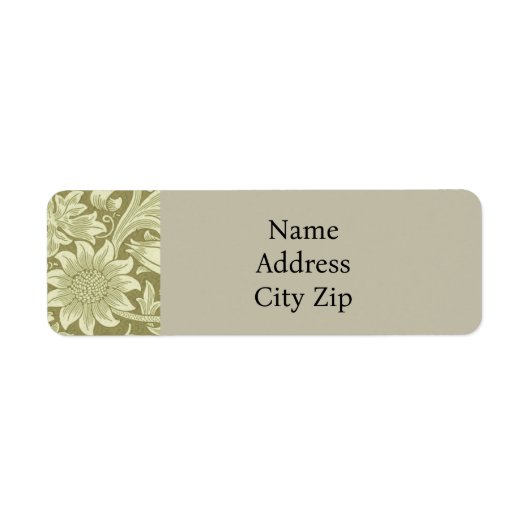 William Morris Sunflower Green Blume (Vorne)