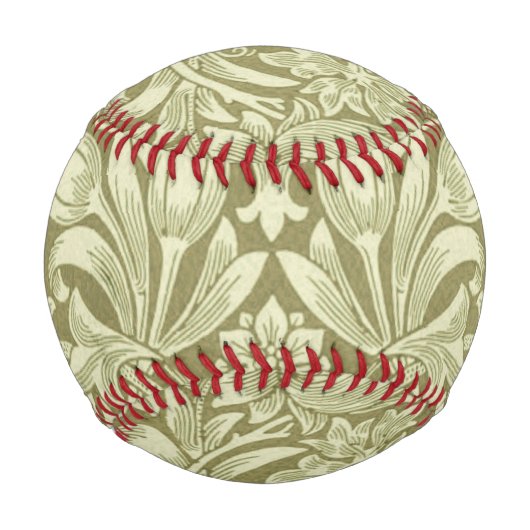 William Morris Sunflower Green Blume Baseball (Rückseite)