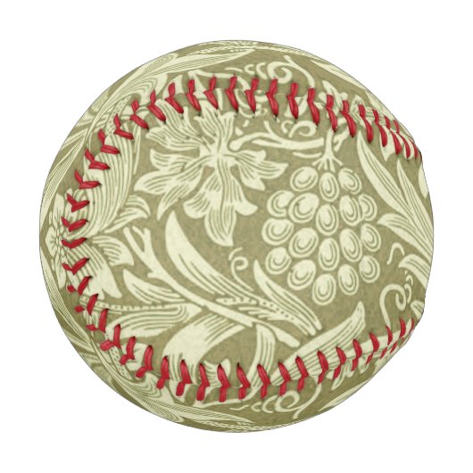 William Morris Sunflower Green Blume Baseball (Vorderseite Links)