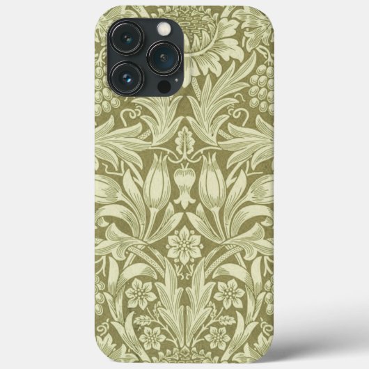 William Morris Sunflower Green Blume Case-Mate iPhone Hülle (Rückseite)