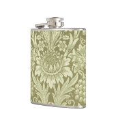 William Morris Sunflower Green Blume Flachmann (Links)