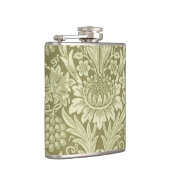 William Morris Sunflower Green Blume Flachmann (Rechts)