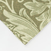 William Morris Sunflower Green Blume Fleecedecke (Ecke)