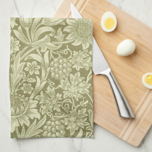 William Morris Sunflower Green Blume Geschirrtuch