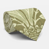 William Morris Sunflower Green Blume Krawatte (Gerollt)