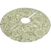 William Morris Sunflower Green Blume Polyester Weihnachtsbaumdecke (Schrägansicht)