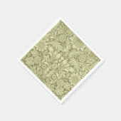 William Morris Sunflower Green Blume Serviette (Ecke)