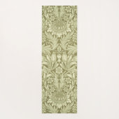 William Morris Sunflower Green Blume Yogamatte (Rückseite)