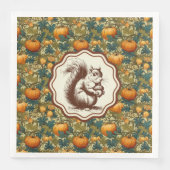 William Morris Sunflower Squirrel Paper Cup Serviette (Vorderseite)