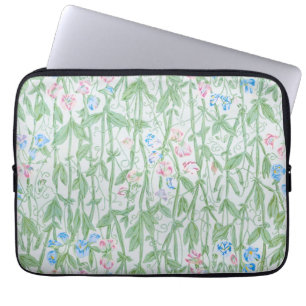 William Morris Süße Erbse Pastell-Blumenkunst Laptopschutzhülle
