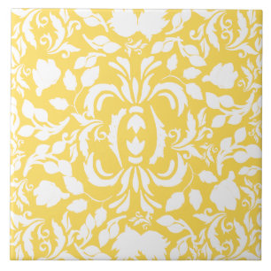 William Morris süßes vintage Blumenmuster gelb  Fliese