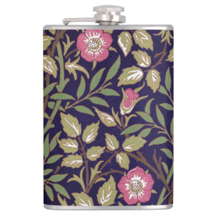 William Morris Sweet Briar Floral Art Nouveau Flachmann