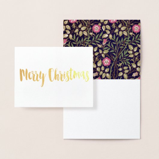 William Morris Sweet Briar Floral Art Nouveau Folienkarte (Anzeige)