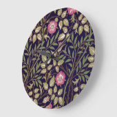 William Morris Sweet Briar Floral Art Nouveau Große Wanduhr (Winkel)
