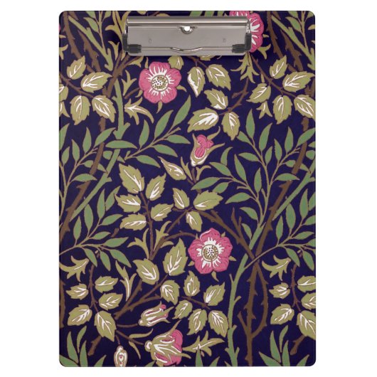 William Morris Sweet Briar Floral Art Nouveau Klemmbrett (Vorderseite)