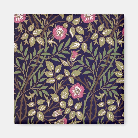 William Morris Sweet Briar Floral Art Nouveau Magnet (Vorne)