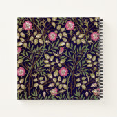 William Morris Sweet Briar Floral Art Nouveau Notizblock (Rückseite)
