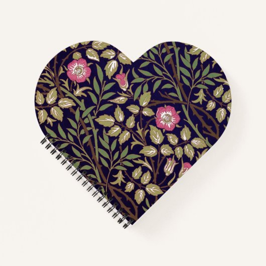 William Morris Sweet Briar Floral Art Nouveau Notizblock (Vorderseite)