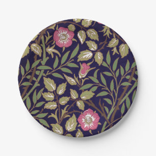 William Morris Sweet Briar Floral Art Nouveau Pappteller