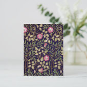 William Morris Sweet Briar Floral Art Nouveau Postkarte (Stehend Vorderseite)
