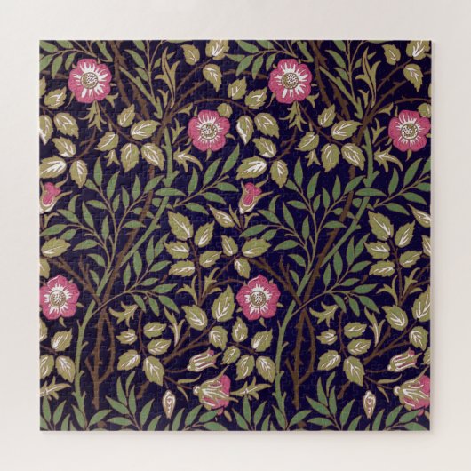 William Morris Sweet Briar Floral Art Nouveau Puzzle (Horizontal)