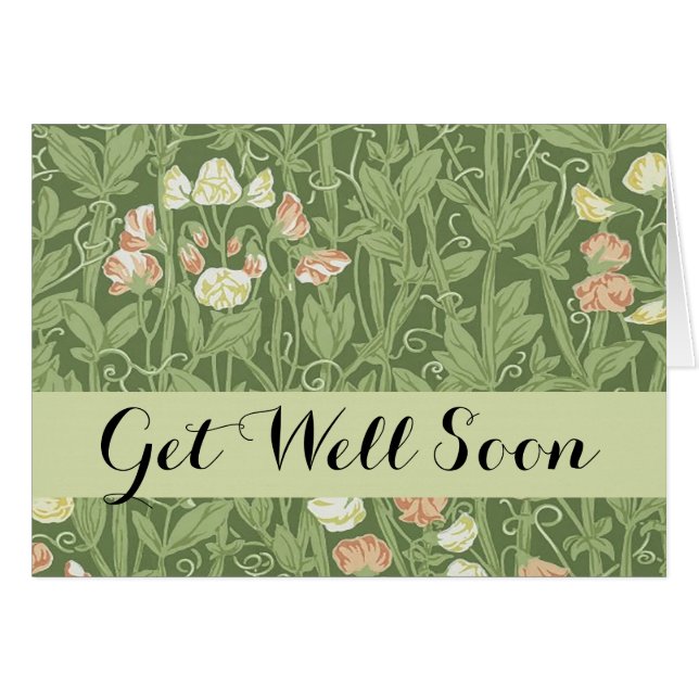 William Morris Sweet Pea Floral Design (Vorderseite (Horizontal))