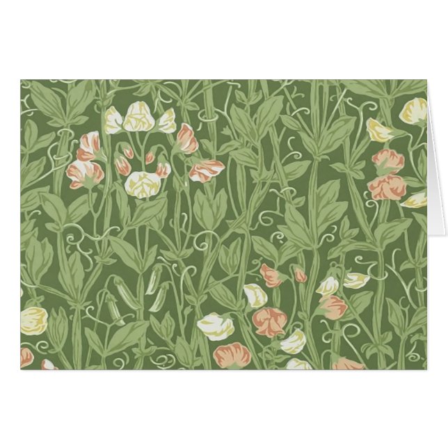 William Morris Sweet Pea Floral Design (Vorderseite (Horizontal))