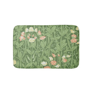 William Morris Sweet Pea Floral Design Badematte