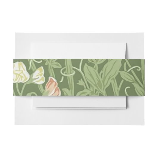 William Morris Sweet Pea Floral Design Einladungsbanderole (Vorderseite Beispiel)
