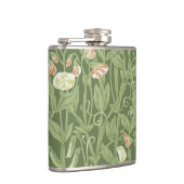 William Morris Sweet Pea Floral Design Flachmann (Rechts)
