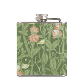 William Morris Sweet Pea Floral Design Flachmann (Rückseite)