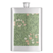 William Morris Sweet Pea Floral Design Flachmann (Vorderseite)