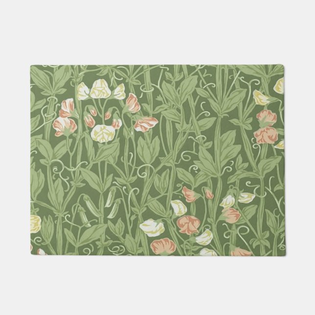 William Morris Sweet Pea Floral Design Fußmatte (Vorderseite)