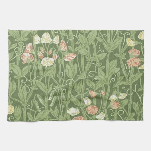 William Morris Sweet Pea Floral Design Geschirrtuch (Horizontal)