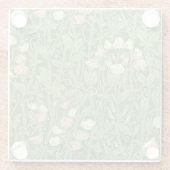 William Morris Sweet Pea Floral Design Glasuntersetzer (Rückseite)