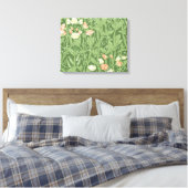 William Morris Sweet Pea Floral Design Leinwanddruck (Insitu (Schlafzimmer))