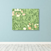 William Morris Sweet Pea Floral Design Leinwanddruck (Insitu (Holzboden))