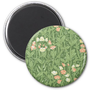 William Morris Sweet Pea Floral Design Magnet
