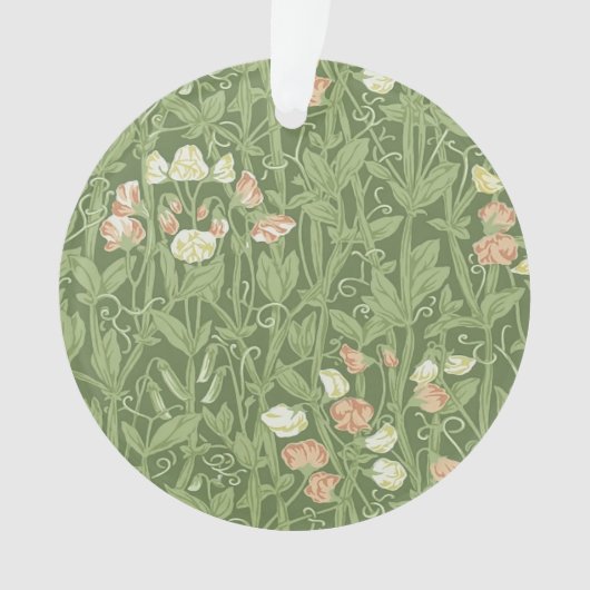 William Morris Sweet Pea Floral Design Ornament (Vorderseite)