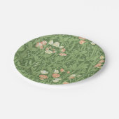 William Morris Sweet Pea Floral Design Pappteller (Schrägansicht)
