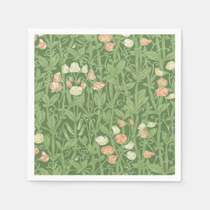 William Morris Sweet Pea Floral Design Serviette