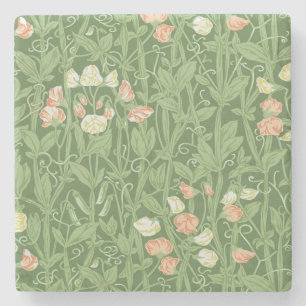 William Morris Sweet Pea Floral Design Steinuntersetzer